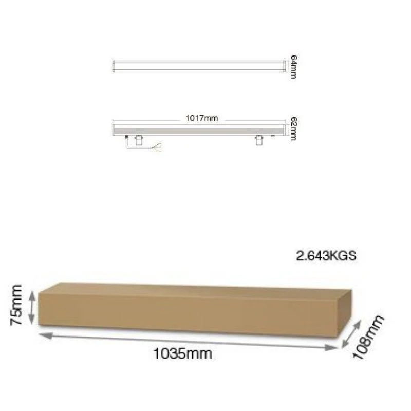 Proiector liniar Mi-Light RL2-48, 48W RGB+CCT IP65