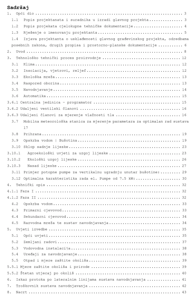 Proiectul principal | Irigare