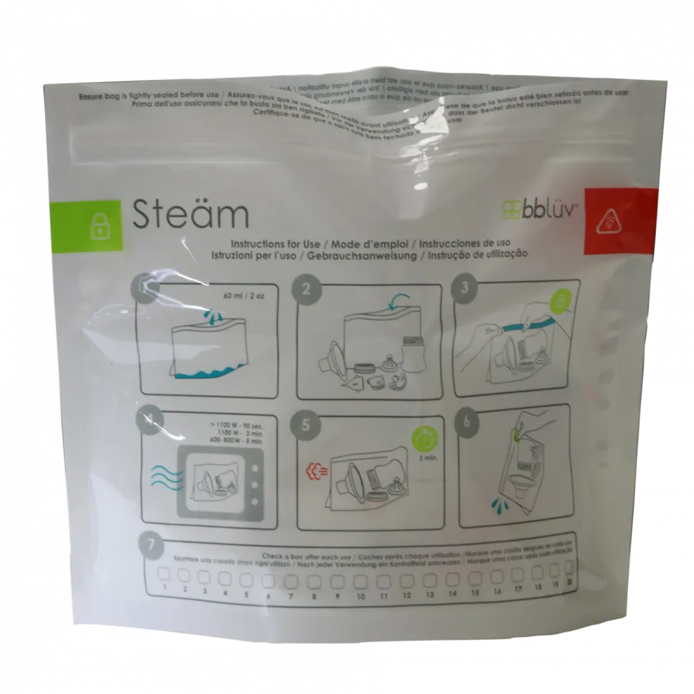 Pungi pentru sterilizare rapidă la microunde bbluv Steam