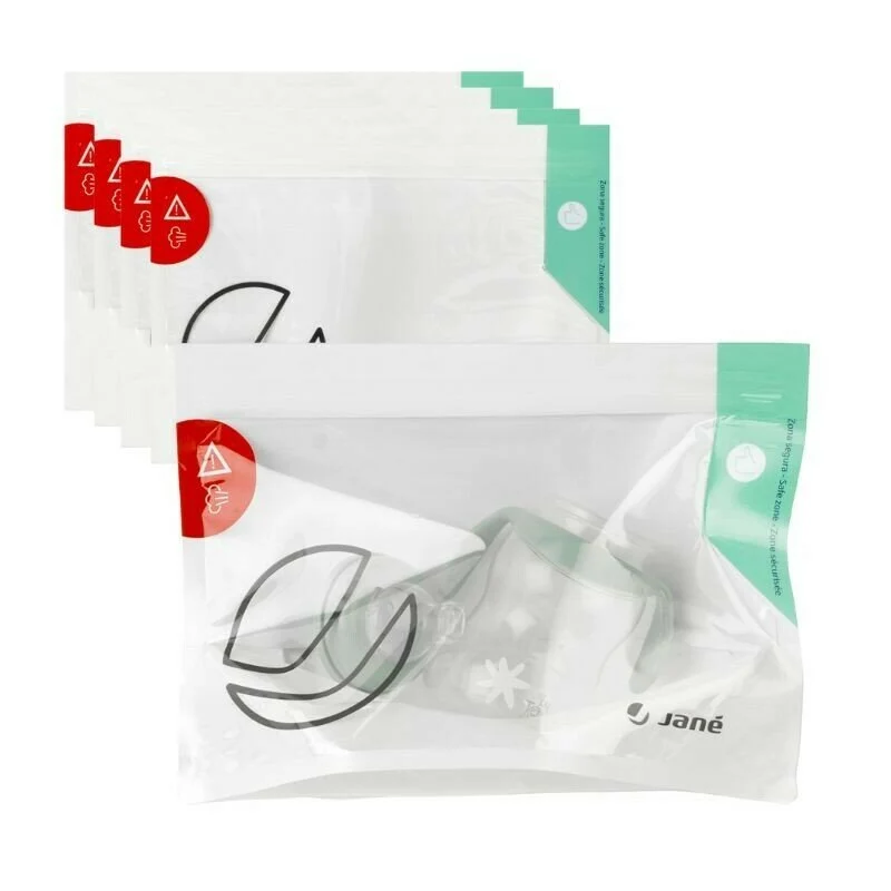 Set 5 pungi de sterilizare, Jane, Pentru microunde, Gata 90 de secunde, 28 x 21 cm