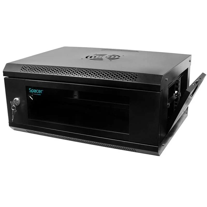 Rack extern Spacer KOM-SPCW4U | Negru