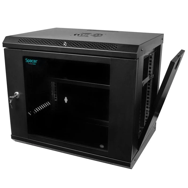 Rack extern Spacer KOM-SPCW9U | Negru