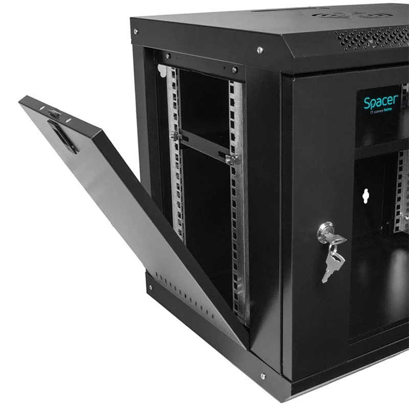 Rack extern Spacer KOM-SPCW9U | Negru