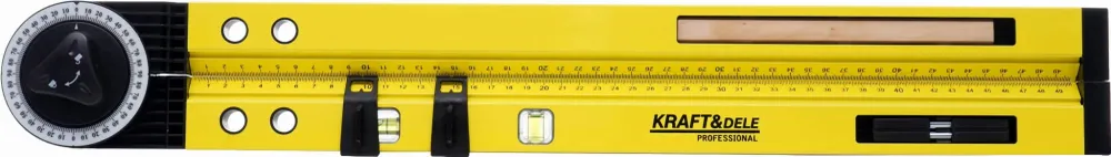 Raportor Constructii 3 1 Nivel Compas 500mm 0-270°, Kraft&Dele KD10442
