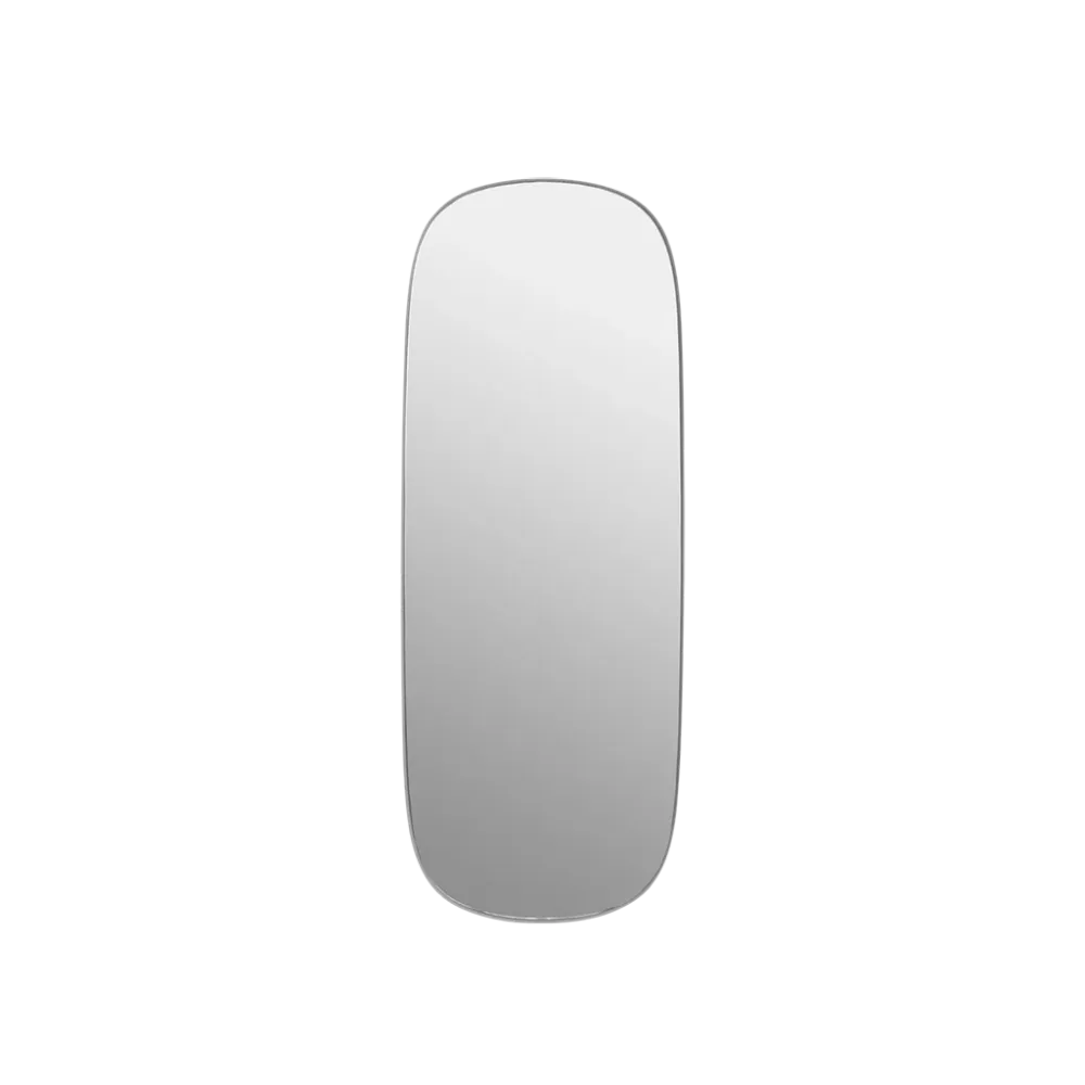 Oglindă Framed mare - Gri, Transparent