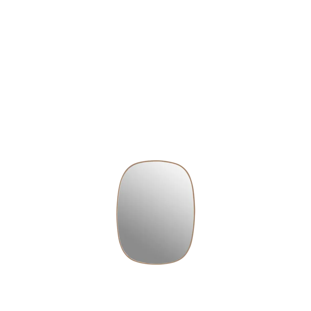 Oglindă Framed mică - Roz, Transparent