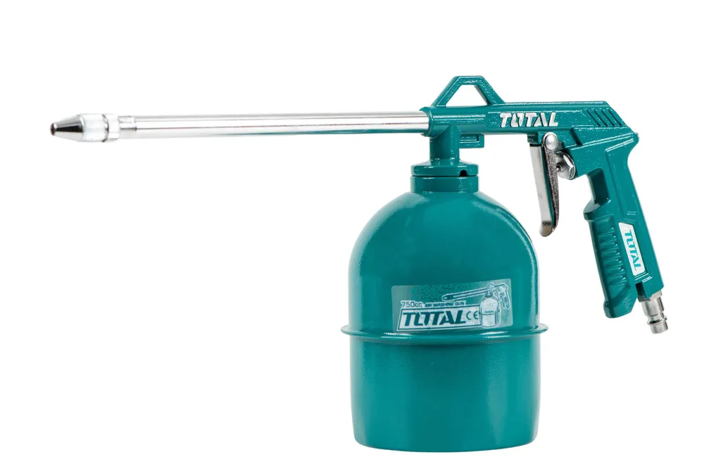 Kit 5 piese TOTAL pentru suflat, umflat, spalat, vopsit si furtun 5m pentru compresor