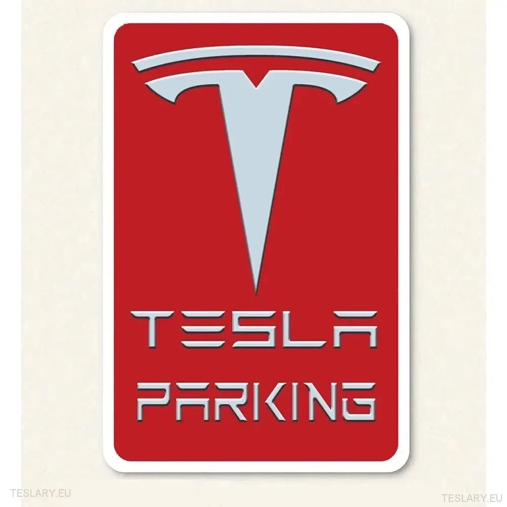 Tesla Parking - Semn metal