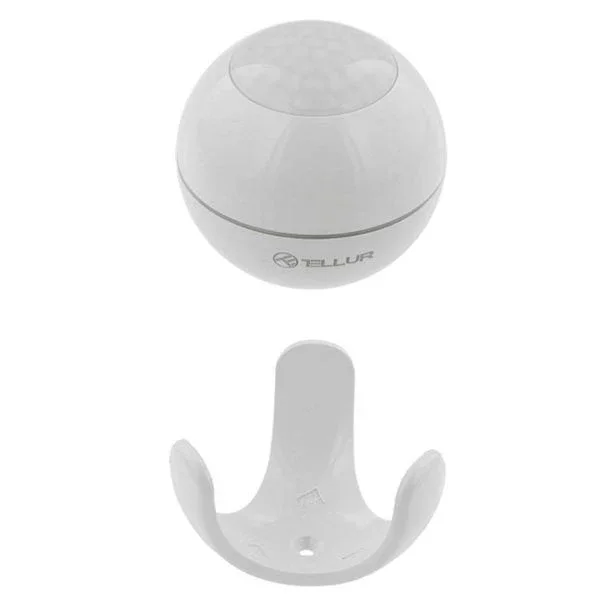 Senzor de miscare WiFi Tellur, PIR, Alb
