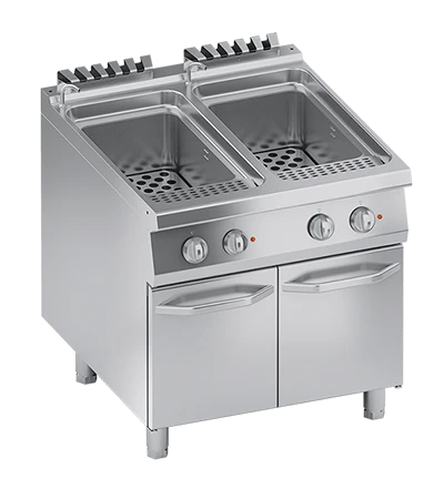 Fierbator paste, bolitor electric cu 2 cuve 2x40 Litri, 19.80 kW