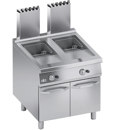 Friteuza pe gaz cu doua cuve 20+20 Litri, 36 kW
