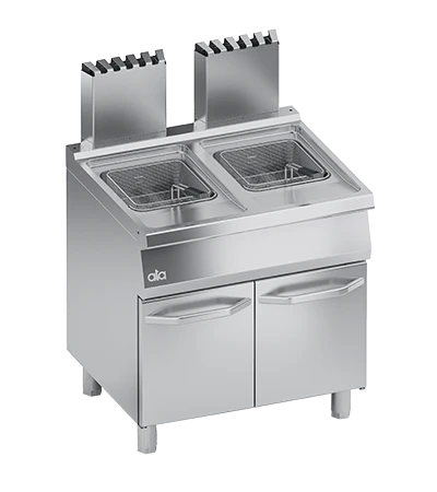 Friteuza pe gaz 2 x 15 Litri, baza inchisa - PERFORMANCE LINE, 30 kW