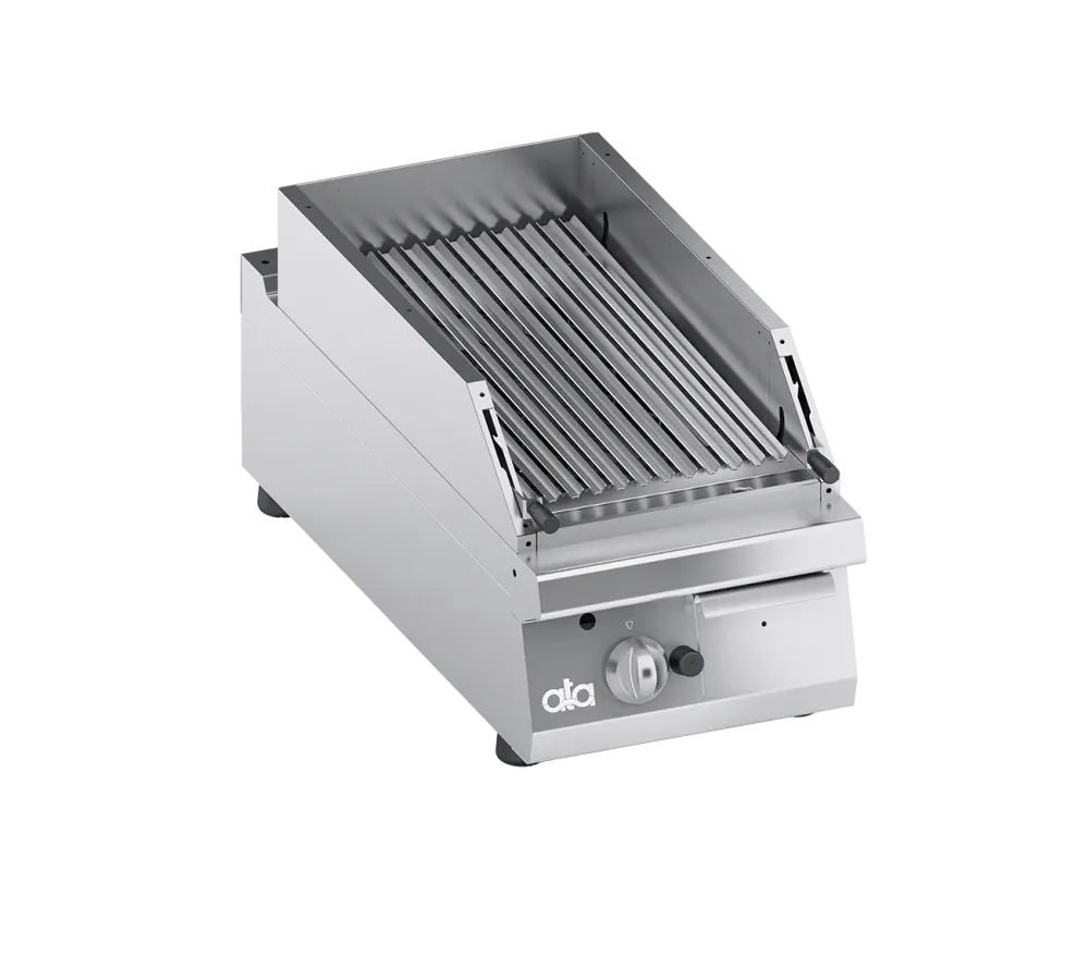 Gratar cu roca vulcanica, cu baza deschisa, model de banc, 11.50 kW