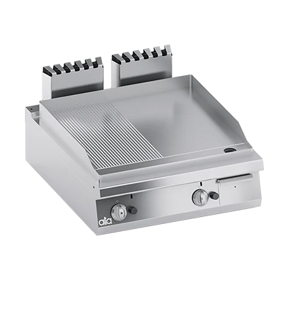 Plita fry top 1/2 neted 1/2 striat, 12 kW