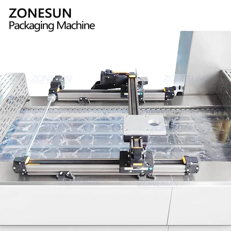 ZONESUN ZS-VPK420 Industrial Automatic Servo Driven Food Thermoforming Vacuum Packaging Machine