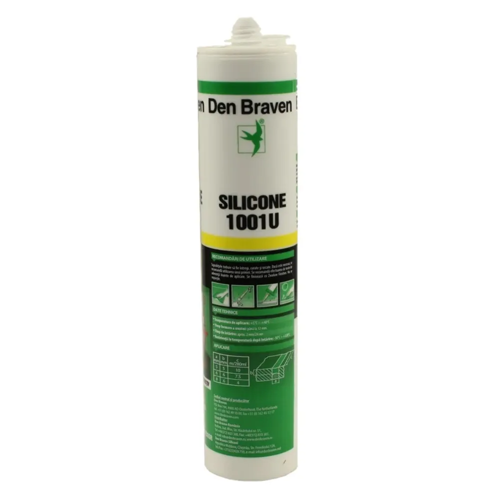 Silicon Den Braven 1001 U, 280ml alb / D 12002208