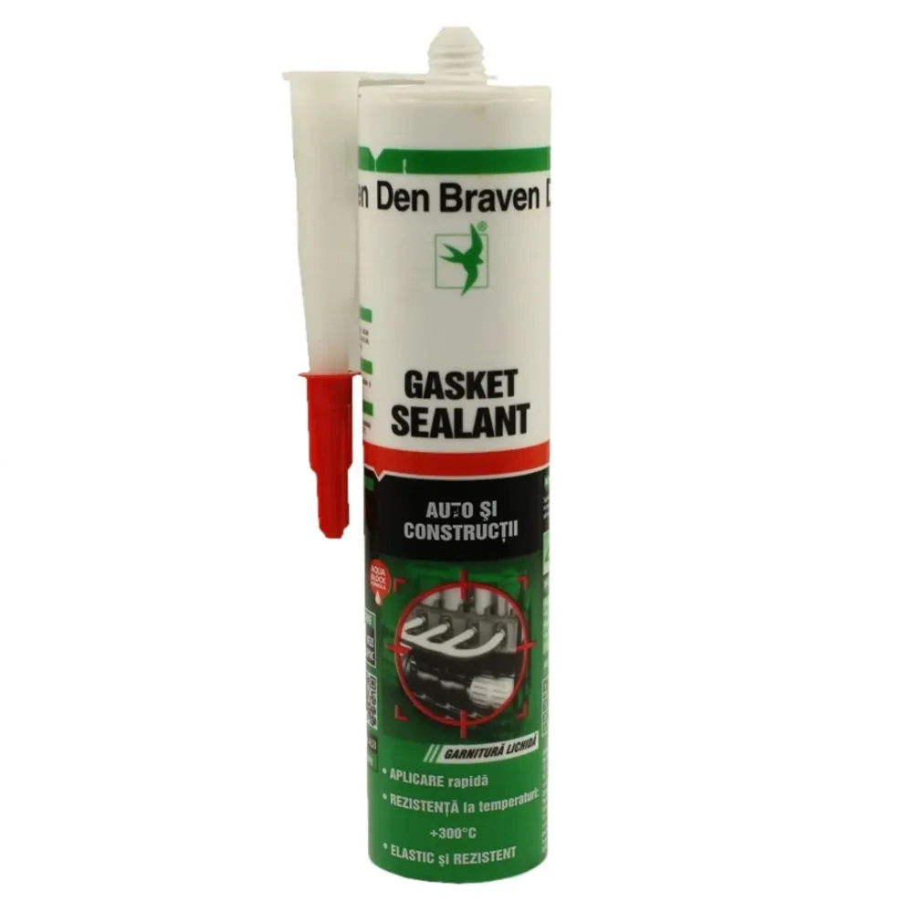 Silicon gasket Den Braven, 280ml rosu / D 12003648