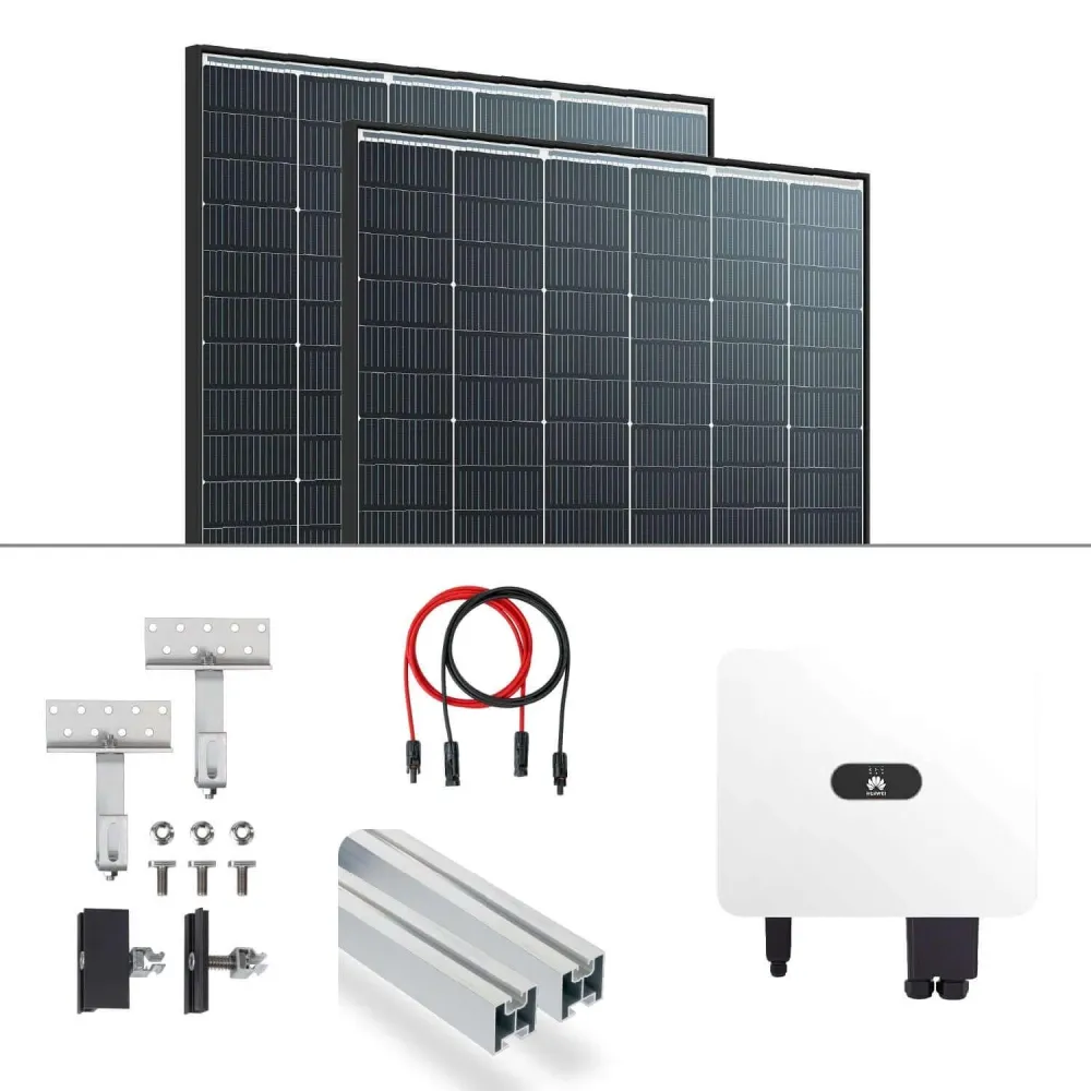 Pachet complet PV Huawei 15KW Instalare acoperiș înclinat Trina 435 Vertex S