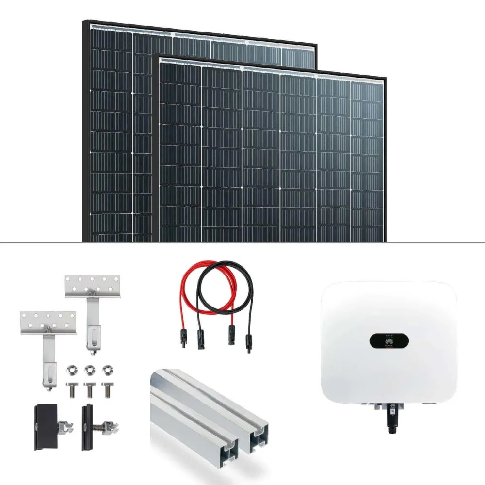 Pachet complet PV Huawei 8kW Instalare acoperiș înclinat Trina 435 Vertex S+
