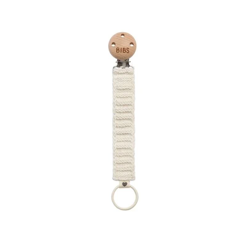 BIBS Accesorii - Snur pentru suzetă tricotat - Ivory