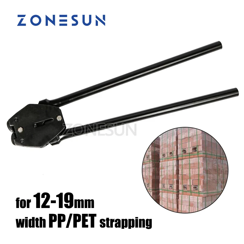 ZONESUN Manual Strapping Tool 12–19mm PET/PP Packaging