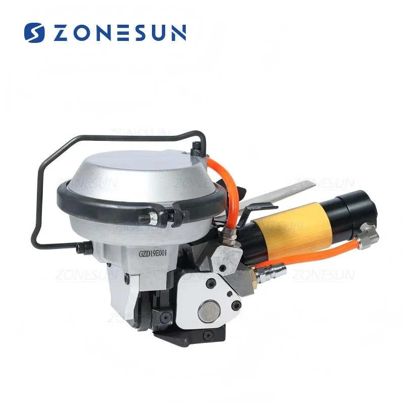 ZONESUN GZD-19 Mașă pneumatică portabilă de curele din oțel pentru paleți de rezistență grea și ambalaje metalice
