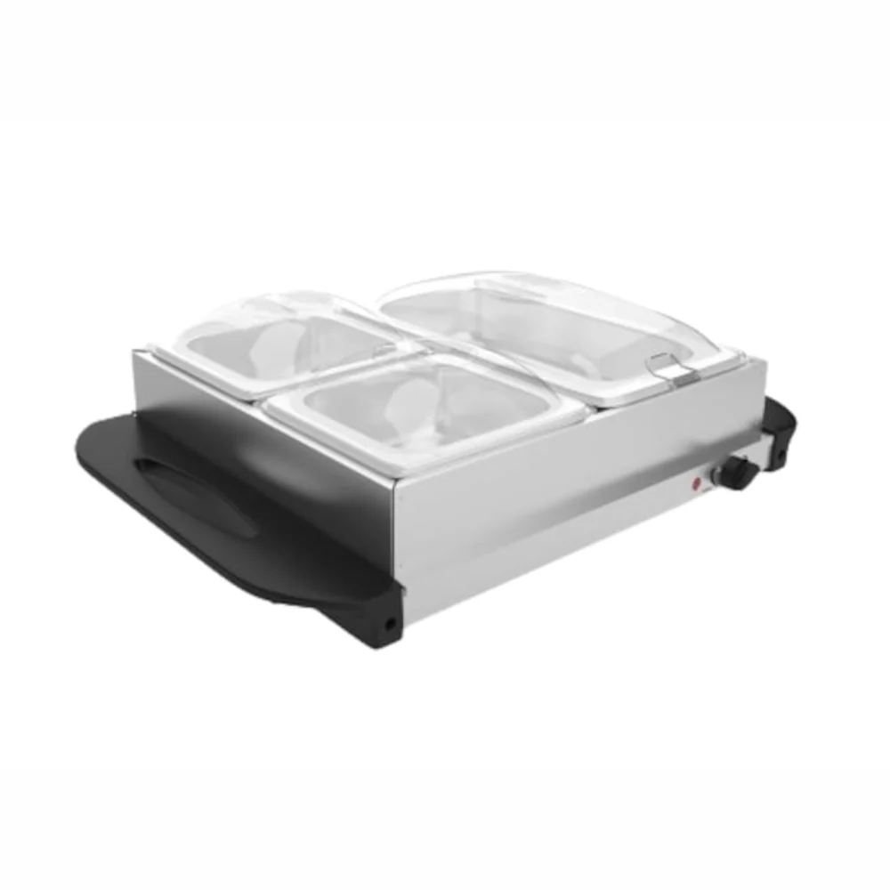 Bufet electric cu control de temperatura, 4.5 L, otel inoxidabil