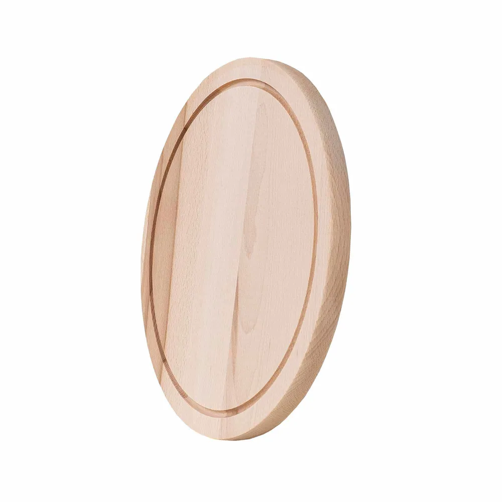 Tocator rotund din lemn de fag, grosime 2cm / 1082
