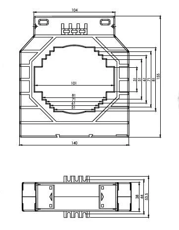 ONKA Transformator de curent - TRANSFORMATOR DE CURENT 4000/5A, 100MM, CLASA 0.5S, 30VA (TK10040005312 / 80011777)