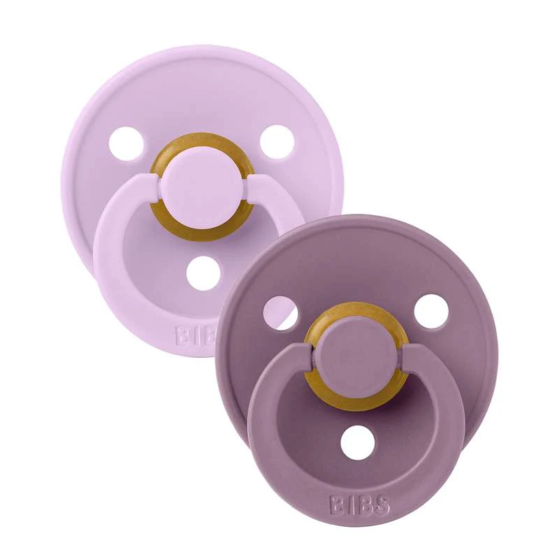 BIBS Suturi Colorate Simetrice - 2-Pak - măr. 2 - cauciuc real - Cer Violet/Mauve
