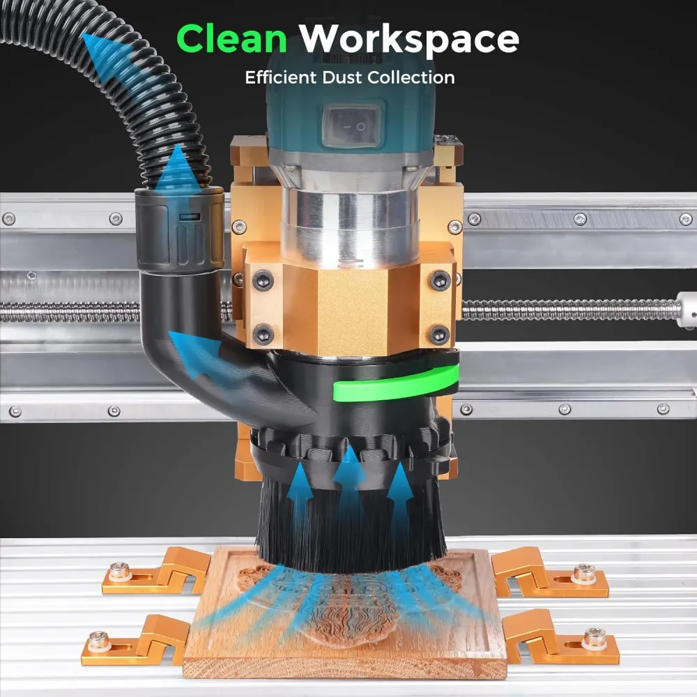65mm & 69mm Diameter Dust Shoe CNC Router Machine