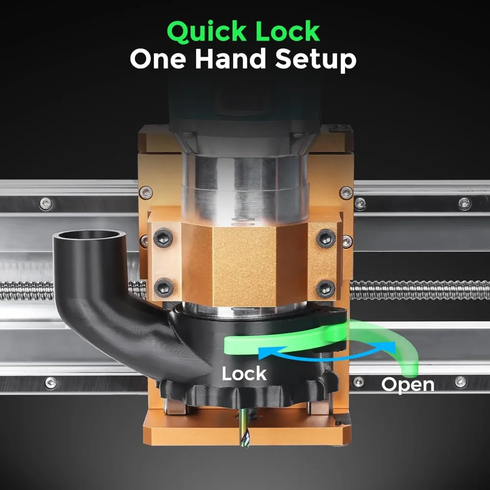 65mm & 69mm Diameter Dust Shoe CNC Router Machine