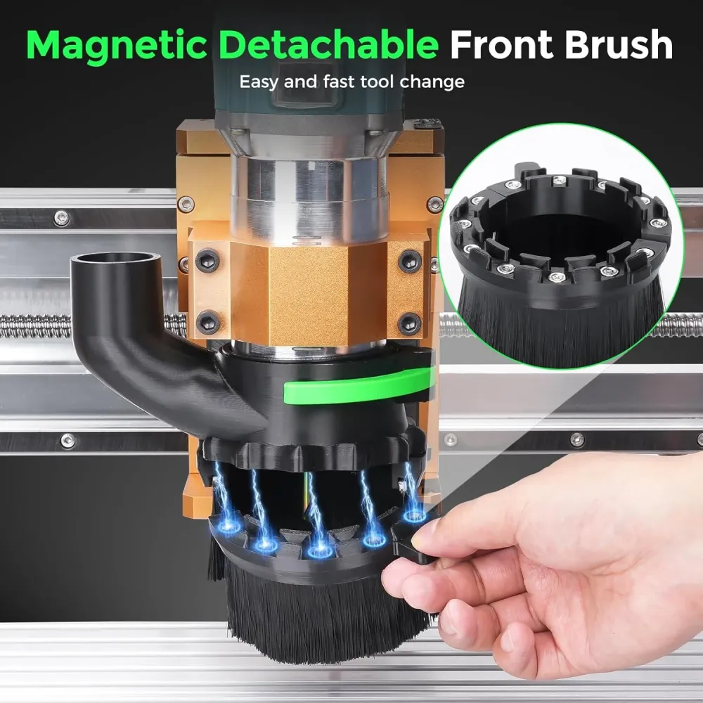 65mm & 69mm Diameter Dust Shoe CNC Router Machine