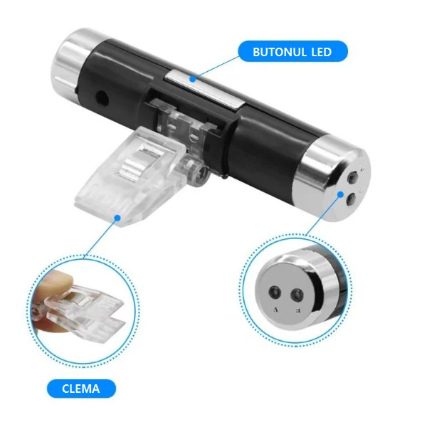 Accesoriu auto cu ceas & termometru afișaj LCD