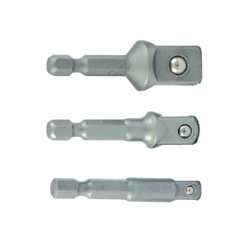 Adaptor de bit PROJAHN 1/4" pentru soclu 1/4", 3 /8",1/2", lungime 50 mm, set 3 buc.