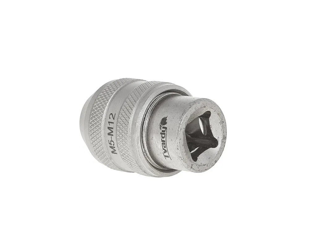 Adaptor pentru tarozi, 3 / 8", M5-M12, Cr-V, Tvardy T00035