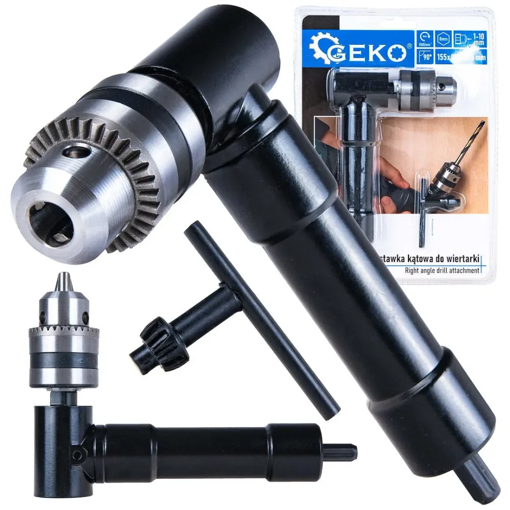 Adaptor unghiular pentru masini de gaurit si insurubat, 1-10 mm, Geko G00554