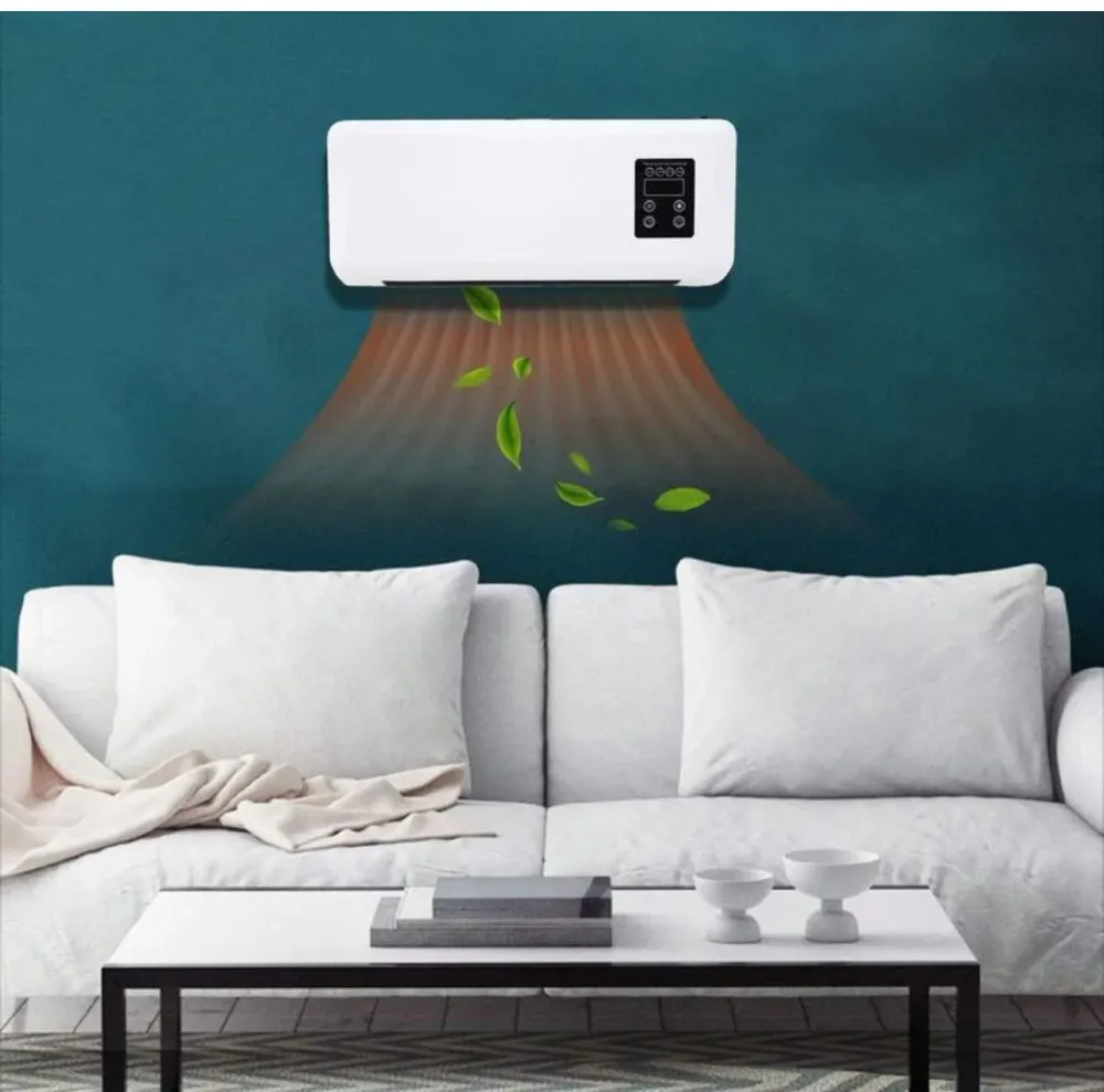 Aeroterma 2 1 cu ventilator, cald/rece 16 - 40 grade, 1800W, cu telecomanda, Alb