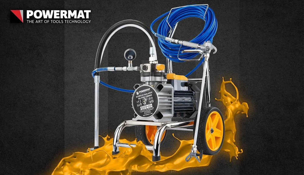Agregat de vopsire hidrodinamic PM-PDM-1500MN, 1500 W, Powermat PM1295