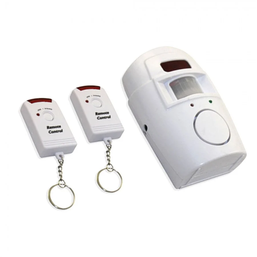 Alarma wireless cu senzor de miscare si 2 telecomenzi