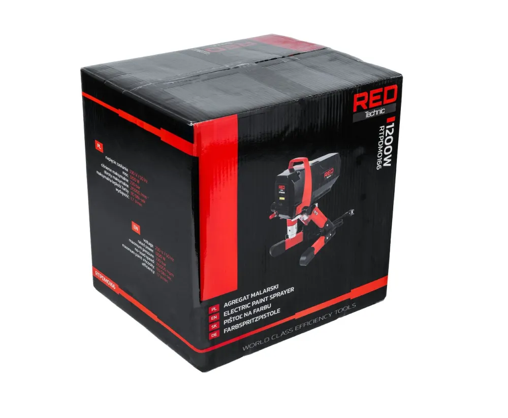 Aparat hidrodinamic pentru vopsit, 1200 W, 230 bar, Red Technic RTPDM0166