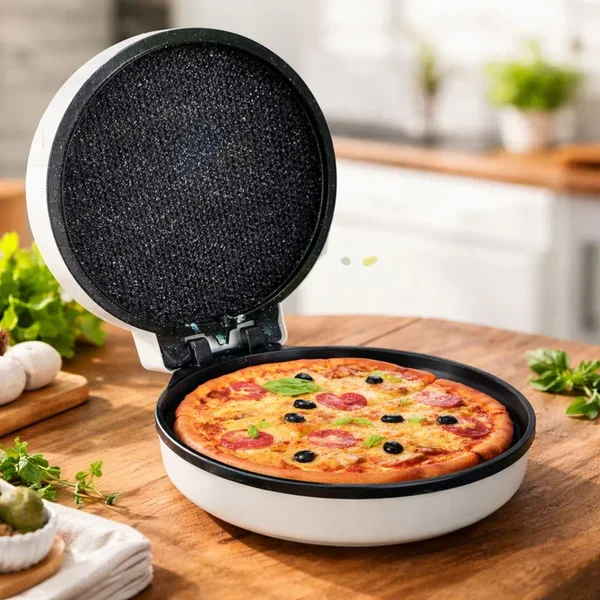 Aparat pentru preparat Pizza, 1600 W, diametru 30 cm, alb
