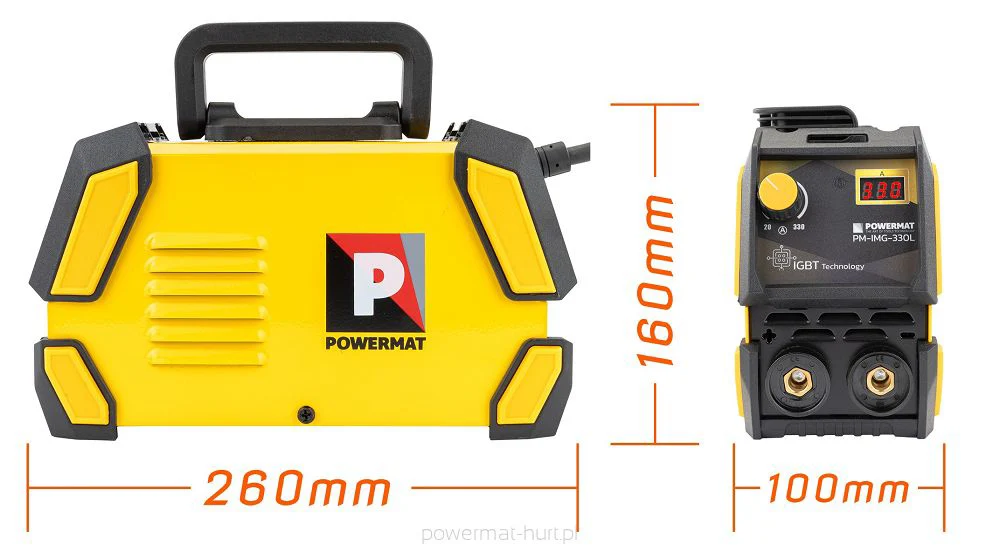 Aparat de sudura tip invertor MMA PM-IMG-330L, 330A, Powermat PM1293