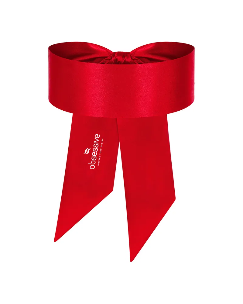 Bandă pentru ochi Obsessive Blindfold, mărime universală (one size), roșu