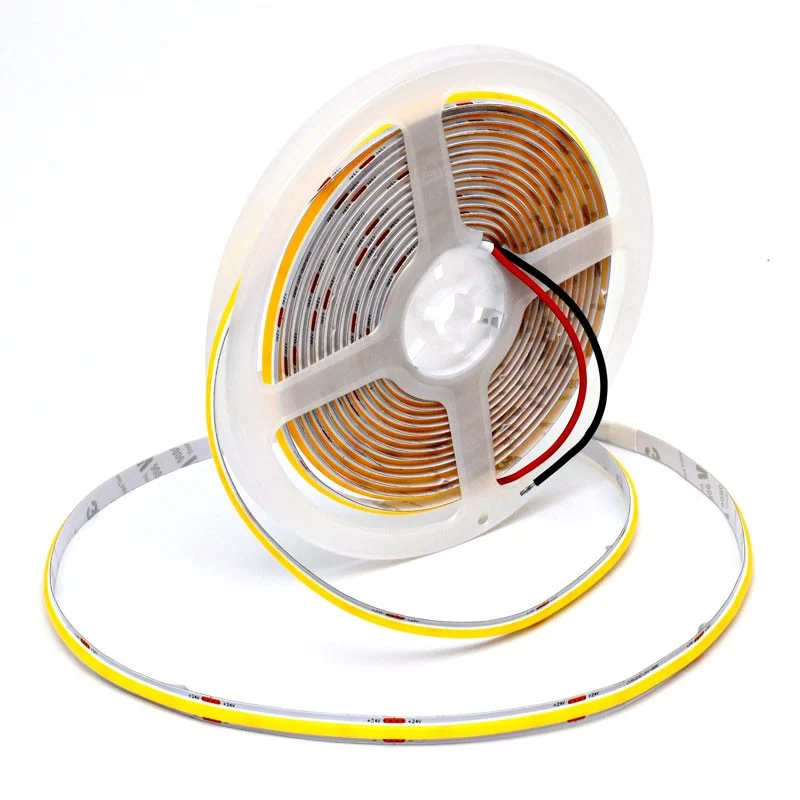 Banda LED COB 24V 8mm 320 LED/m Alb Natural 5m