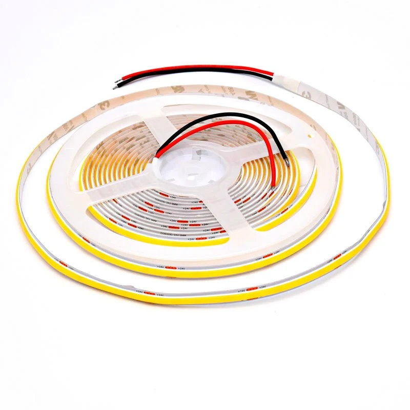 Banda LED COB 24V 8mm 320 LED/m Alb Natural 5m