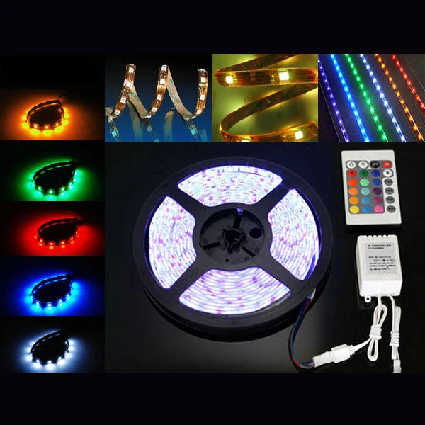 Banda LED RGB multicolor cu telecomanda 5 metri