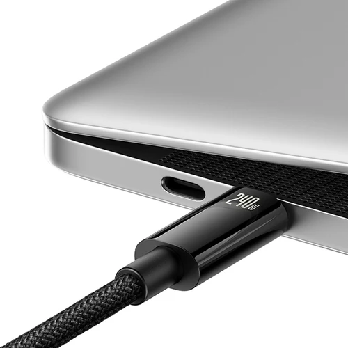 Baseus CAWJ040101 Cablu USB-C 240W 480Mb/s 2m negru și gri