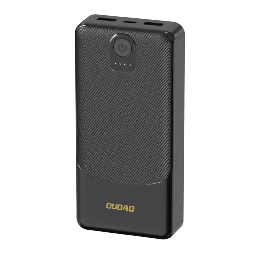 Baterie Dudao K10Pro 2,4 20 000 mAh 2 USB- - neagră.