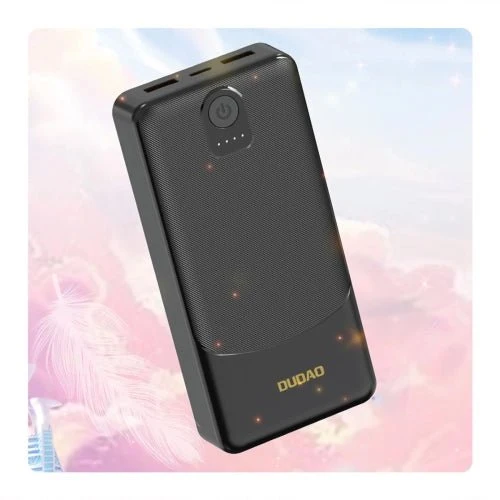 Baterie Dudao K10Pro 2,4 20 000 mAh 2 USB- - neagră.